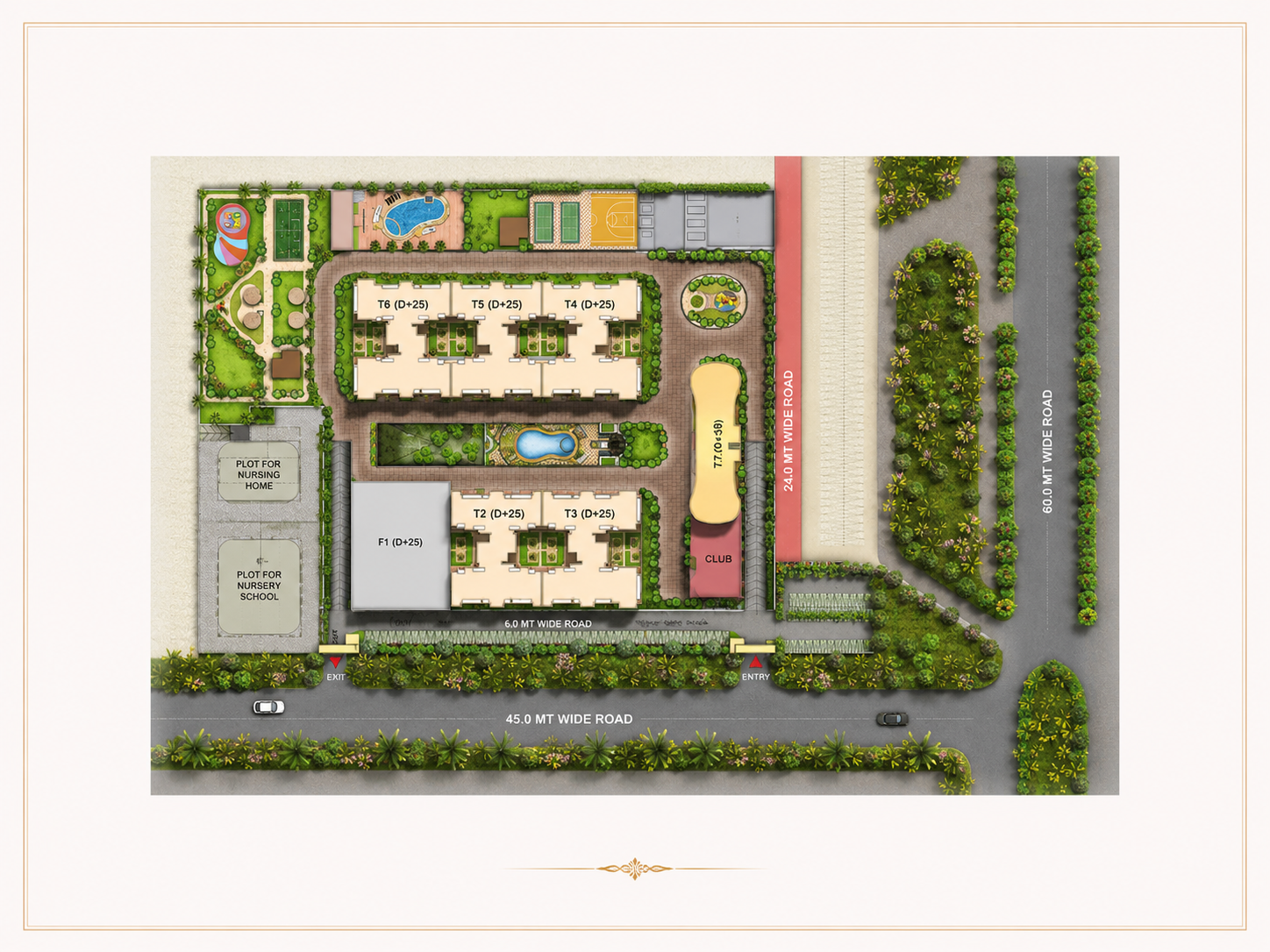 Aspire Leisure Park Master Site Plan and Tower Layout